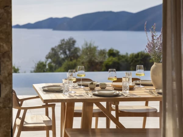 Looking out from the communal hub.